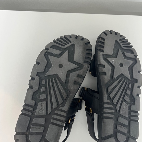 Dior Black Sandals with Gold Details - Picture 6 of 6